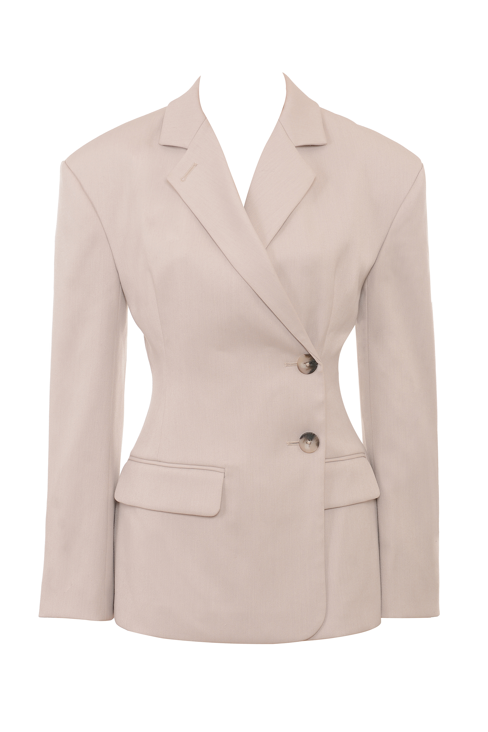 Hudson Beige Hourglass Blazer - luluinthesky