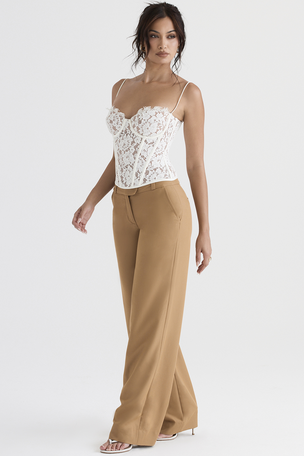 Cameron Caramel Relaxed Tailored Trousers - luluinthesky