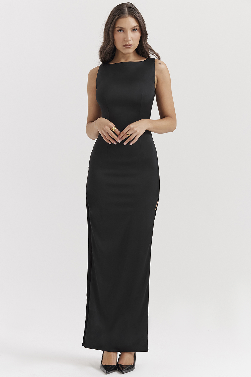 Filomena Black Maxi Dress - luluinthesky