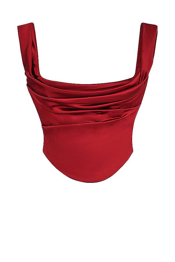 Una Ruby Lace-Back Corset - luluinthesky