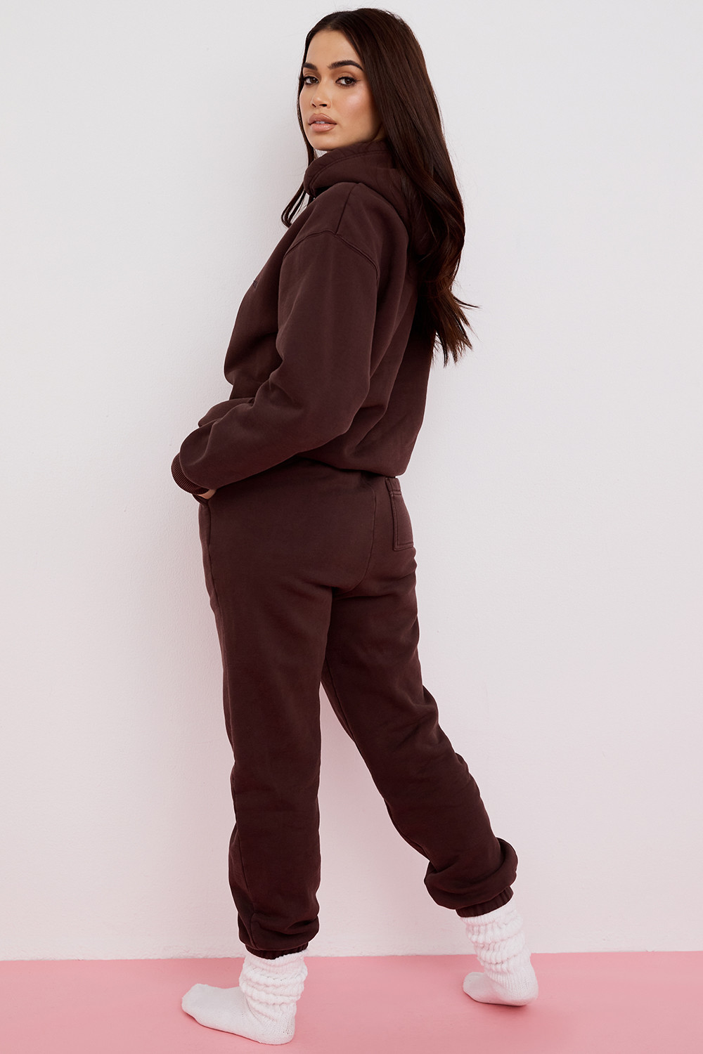 Sky Chocolate Fleece Back Jogging Trouser - luluinthesky