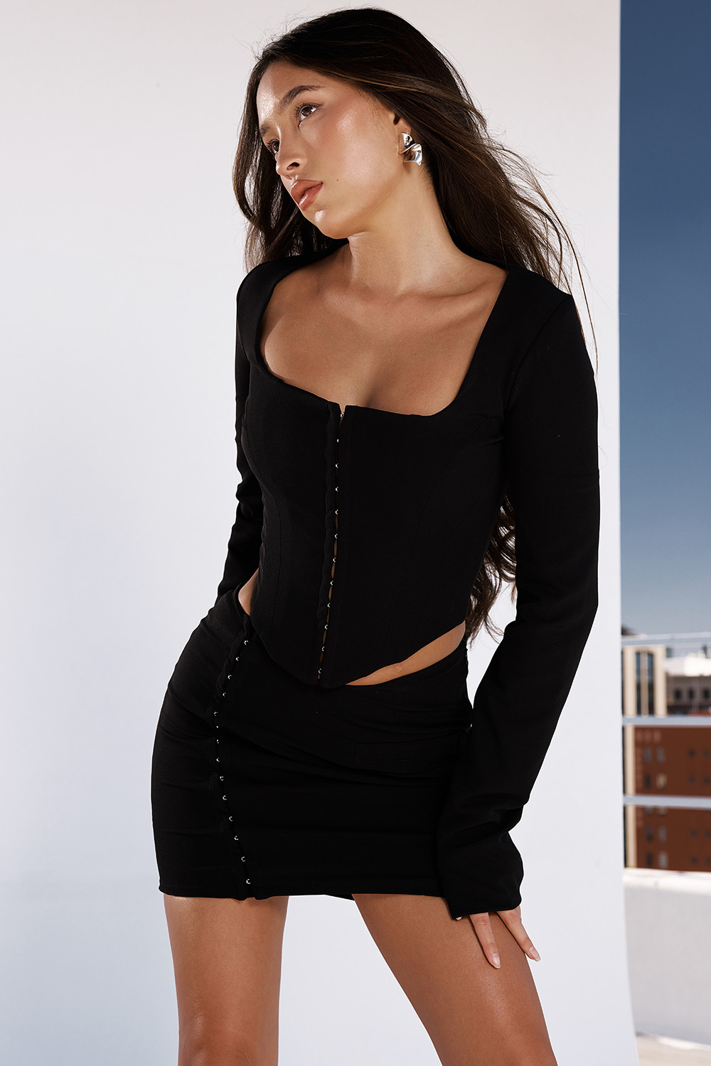Mistress Rocks Black Mini Skirt - SALE - luluinthesky