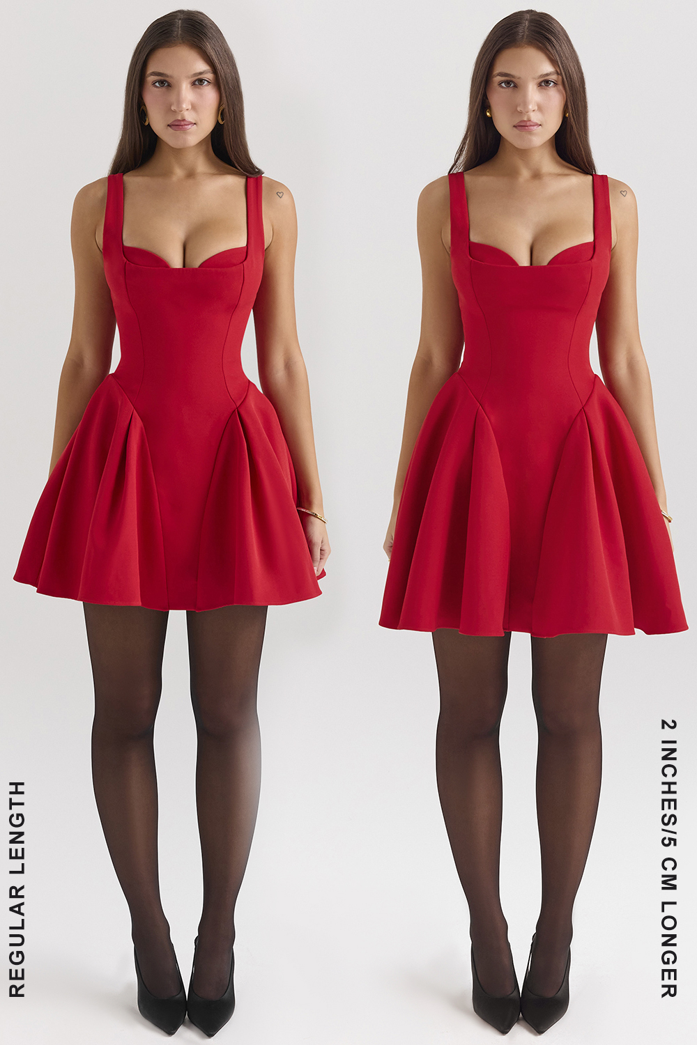 Bunny Holly Red Crepe Mini Dress - luluinthesky