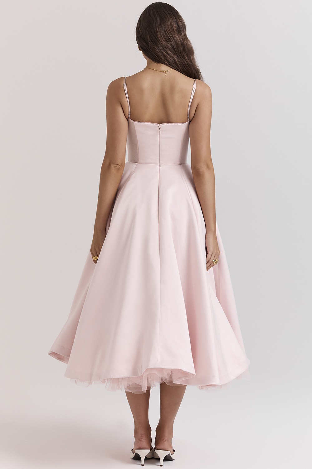 Mademoiselle Ballerina Pink Midi Dress - luluinthesky