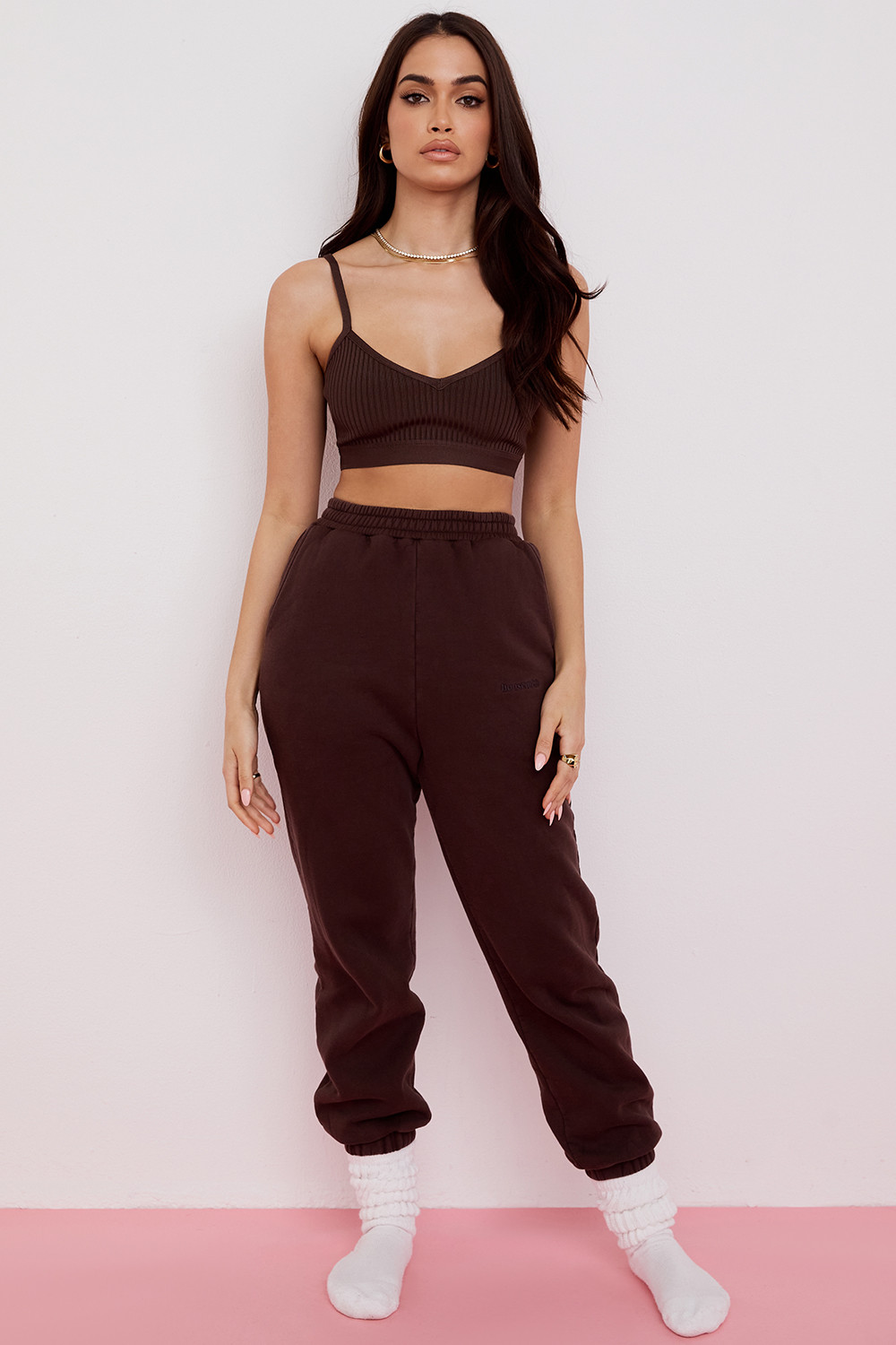 Evie Brown Bandage Bralette - luluinthesky