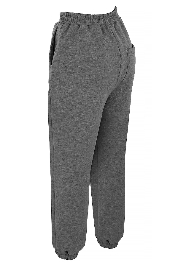 Sky Dark Grey Fleece Back Jogging Trousers - luluinthesky
