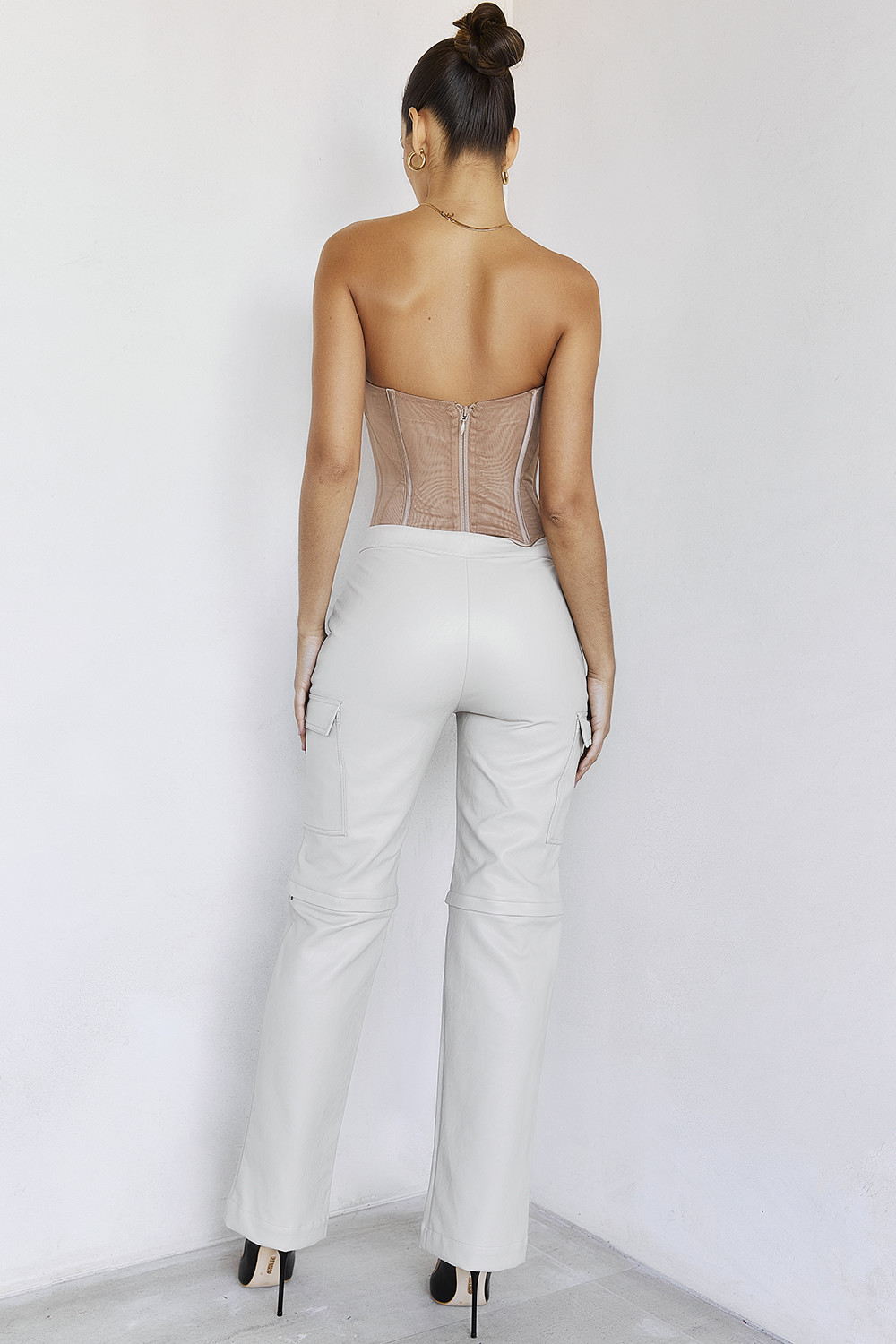 On RepeatMistress Rocks  Stone Vegan Leather Cargo Trousers - SALE - luluinthesky