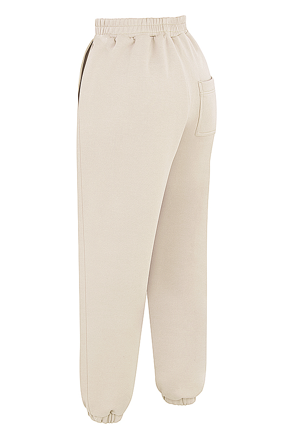 Sky Oatmeal Fleece Back Jogging Trouser - luluinthesky