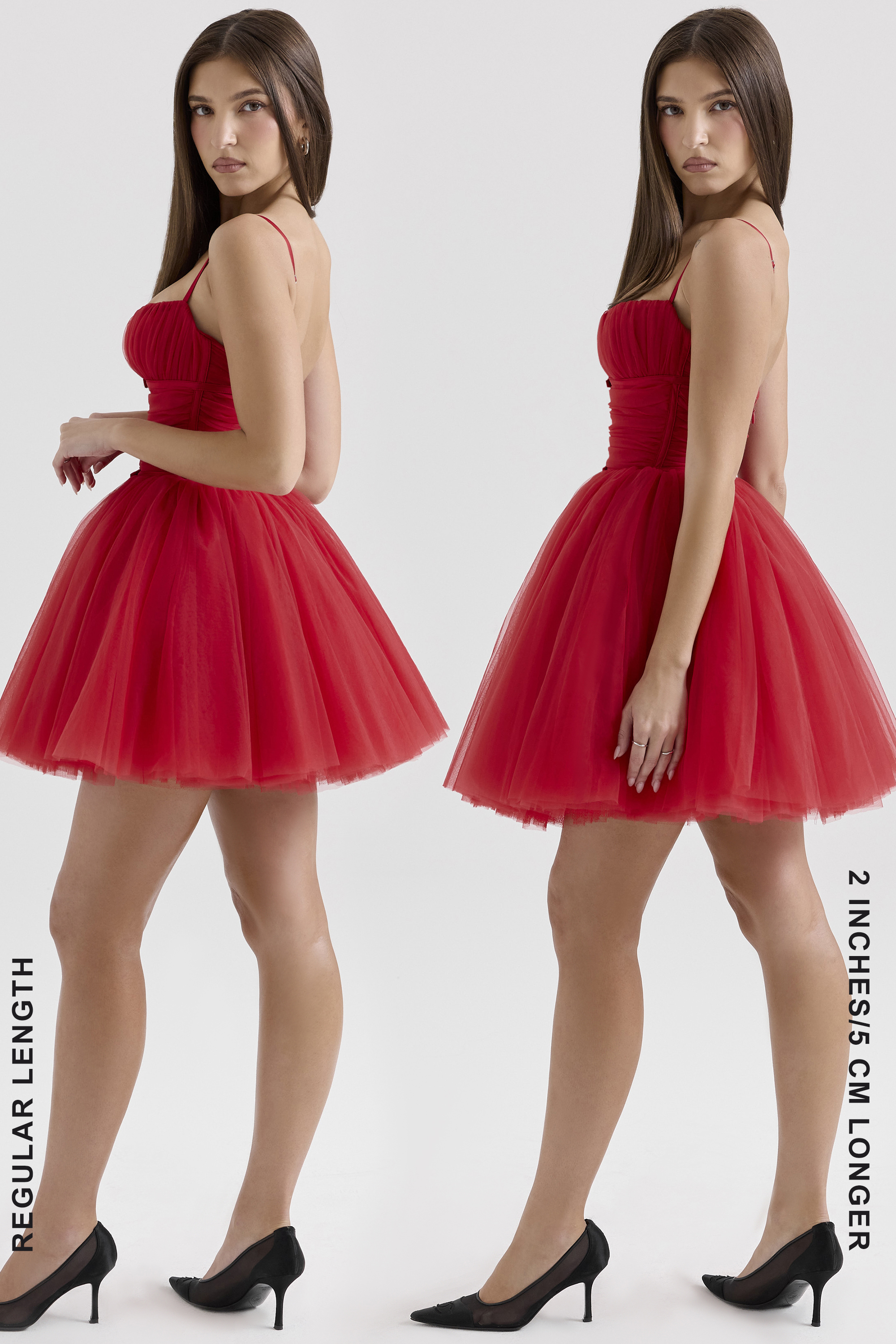 Princess Holly Red Tulle Mini Dress - luluinthesky