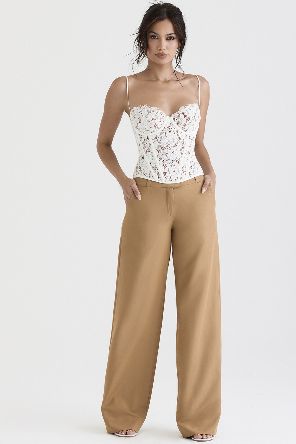 Cameron Caramel Relaxed Tailored Trousers - luluinthesky