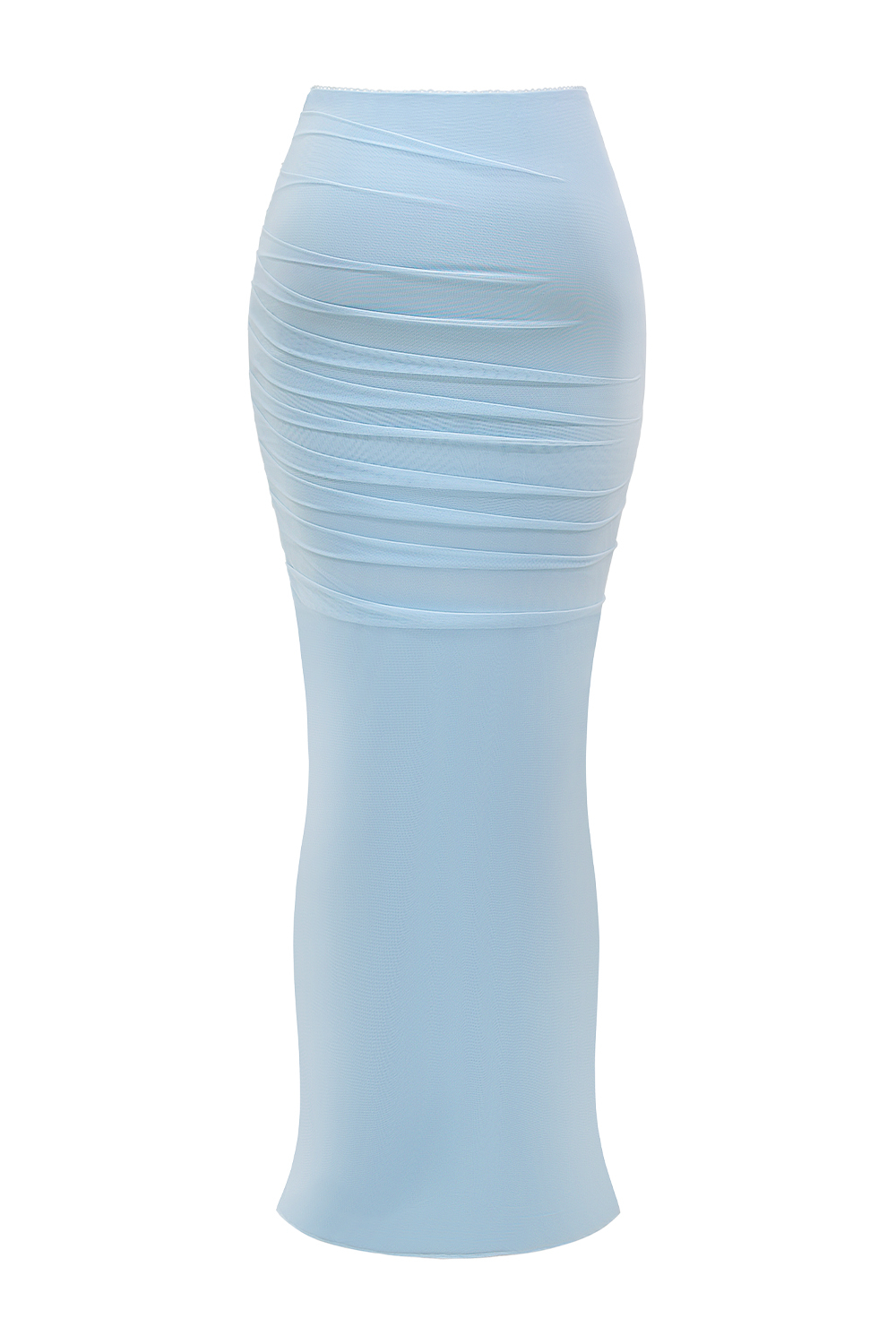 Cassidy Bluebell Fluted Hem Maxi Skirt - luluinthesky