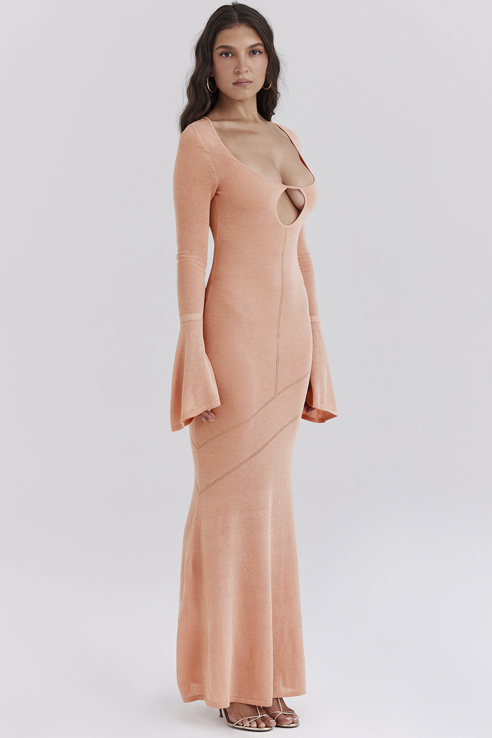 Sereia Sorbet Metallic Knit Maxi Dress - luluinthesky