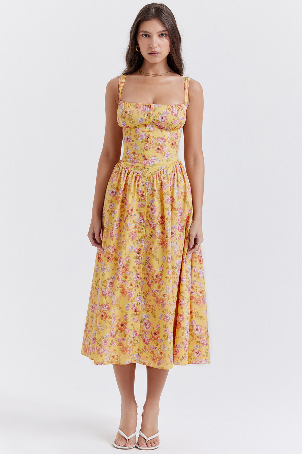 Tatiana Butter Print Midi Sundress - luluinthesky