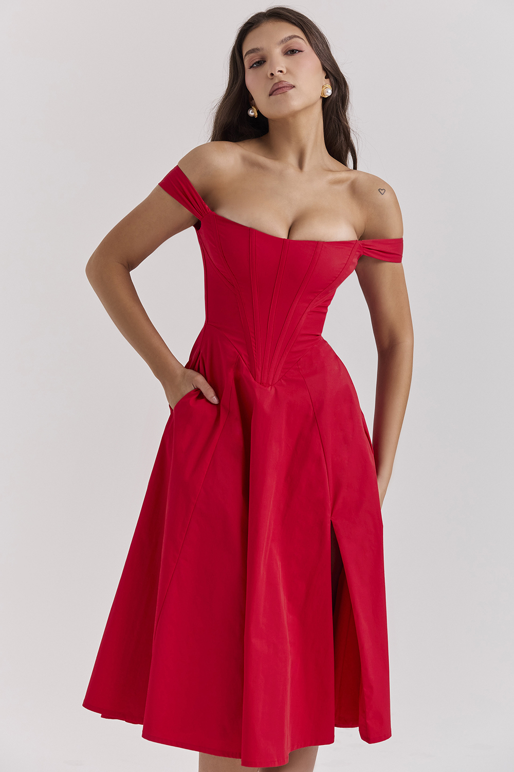 Saira Scarlet Midi Sundress - luluinthesky