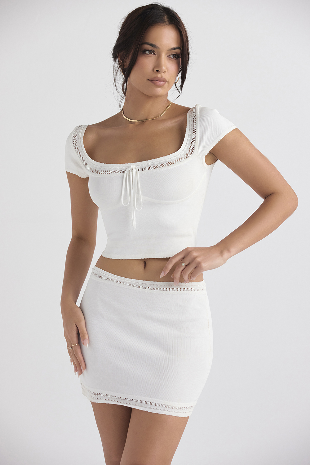 Nola Ivory Dainty Knit Top - luluinthesky