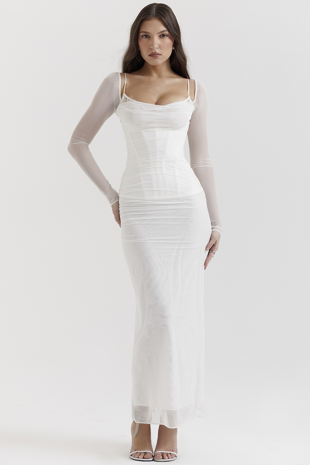 Katarina White Maxi Dress - luluinthesky