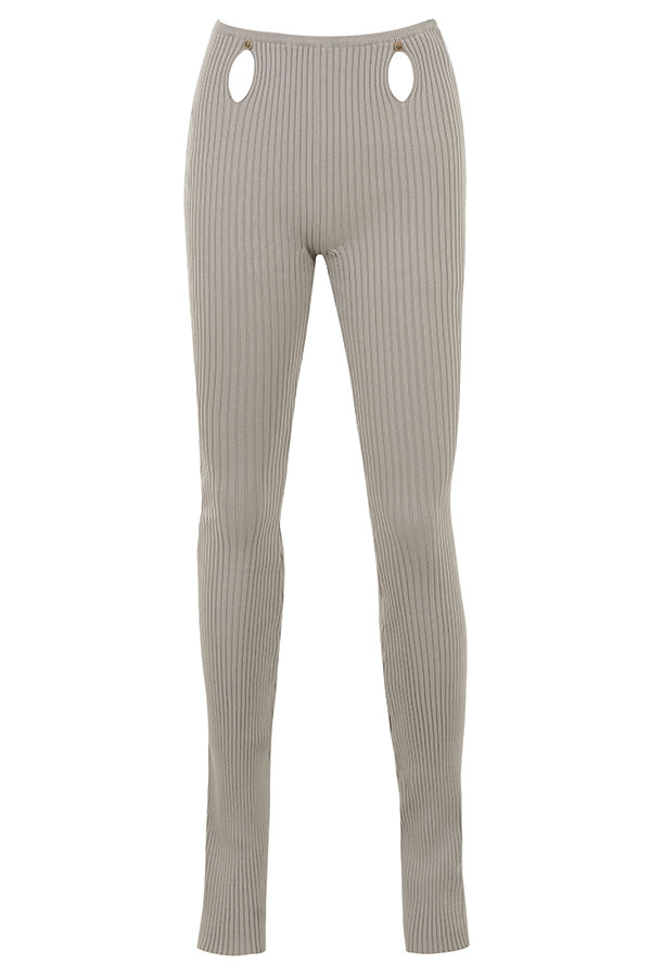 OverloadMistress Rocks  Mushroom Ribbed Knit Trousers - SALE - luluinthesky