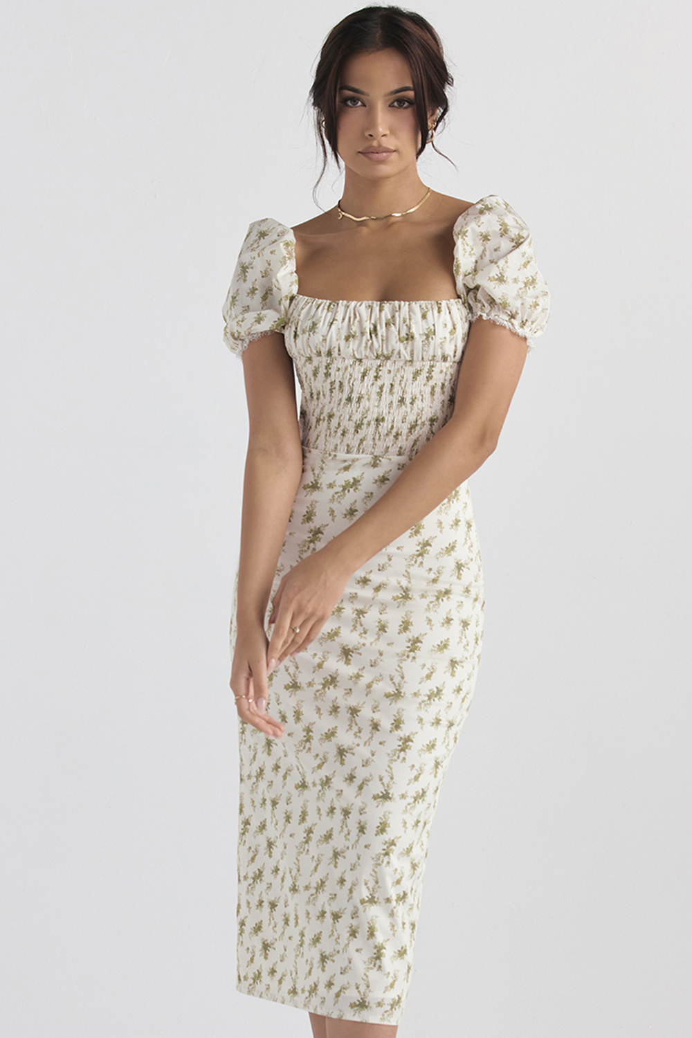 Bellucci Garden Print Shirred Sundress - luluinthesky