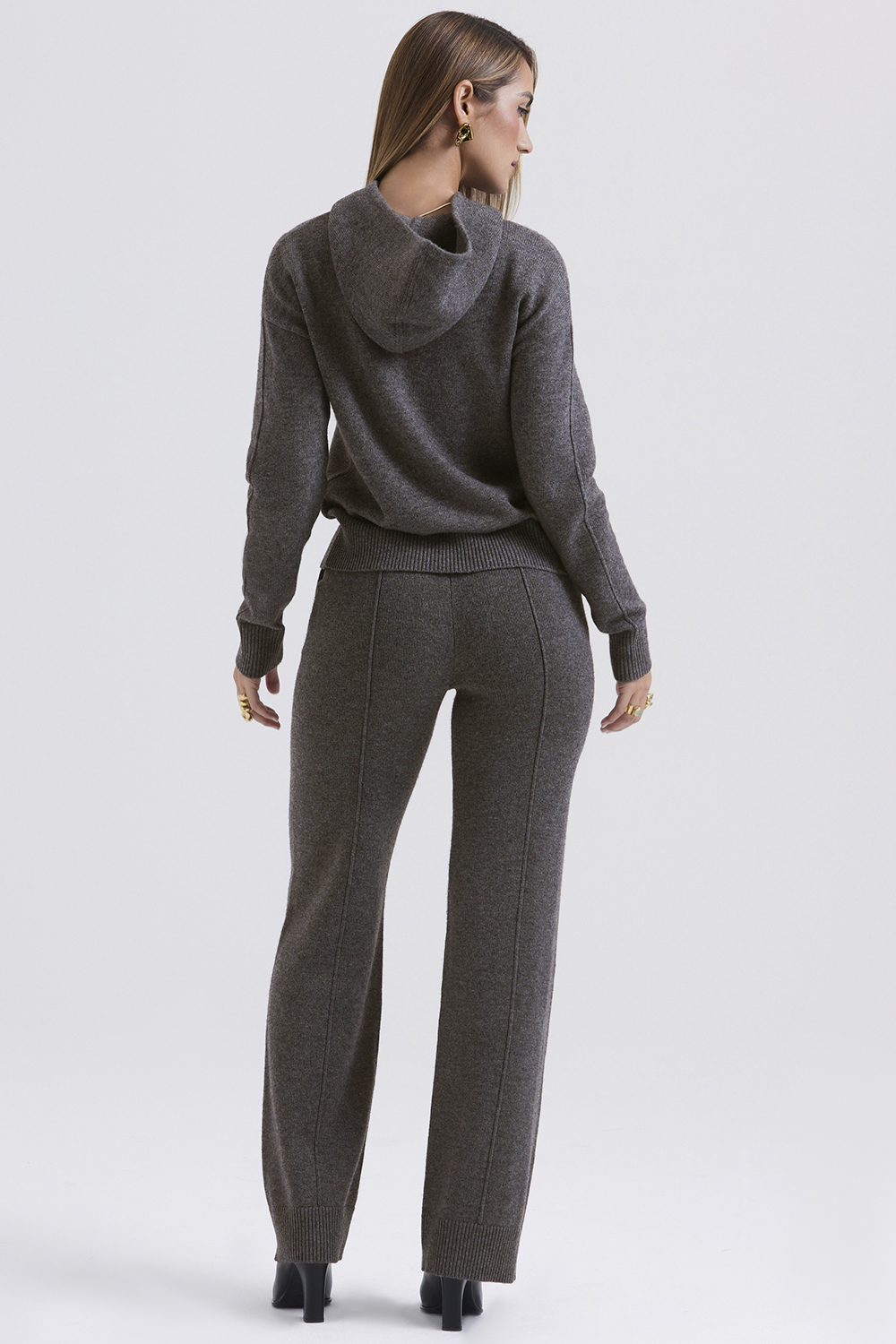 Jionni Charcoal Cashmere Blend Hoodie - SALE - luluinthesky