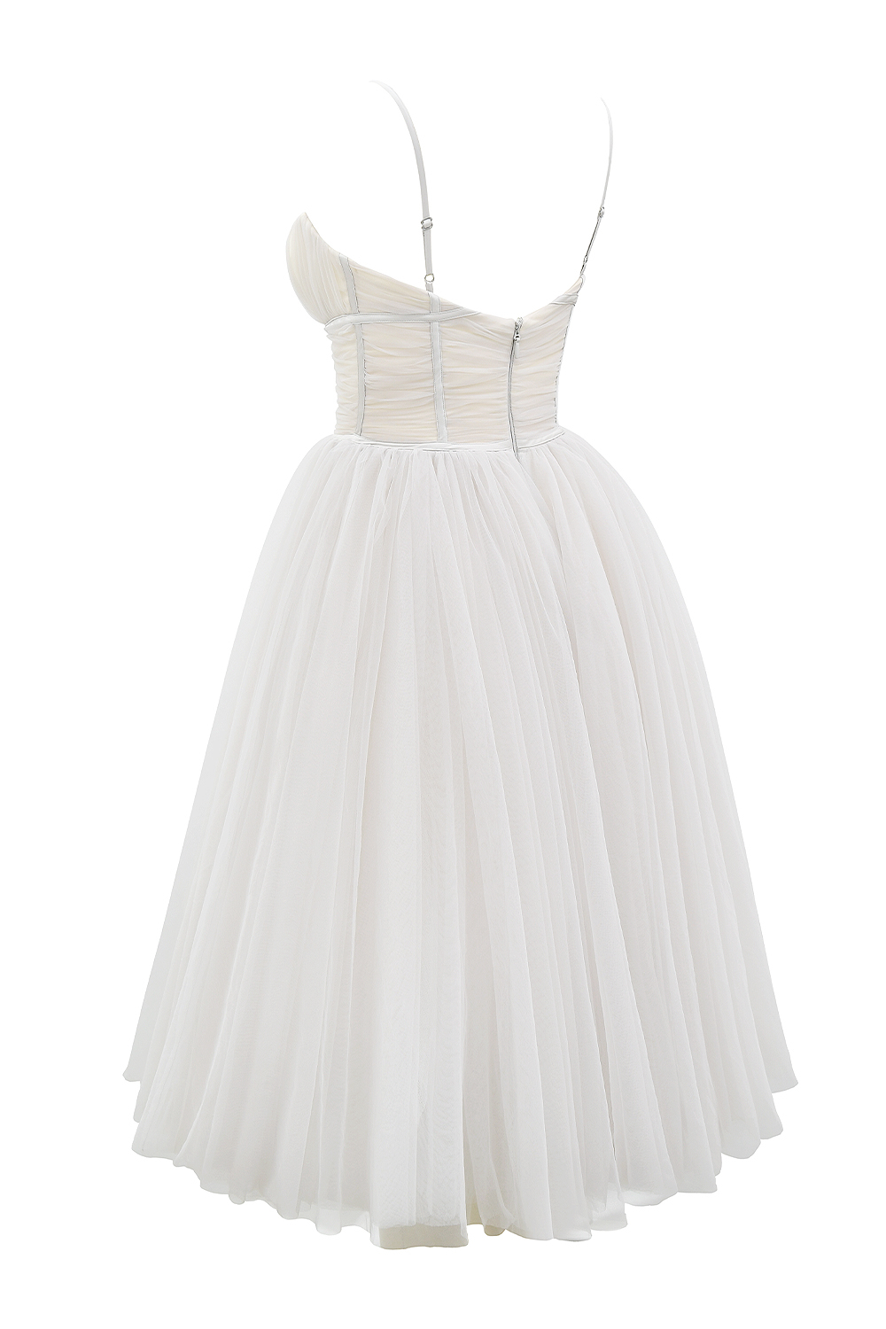 Countess French Dove Tulle Midi Dress - SALE - luluinthesky