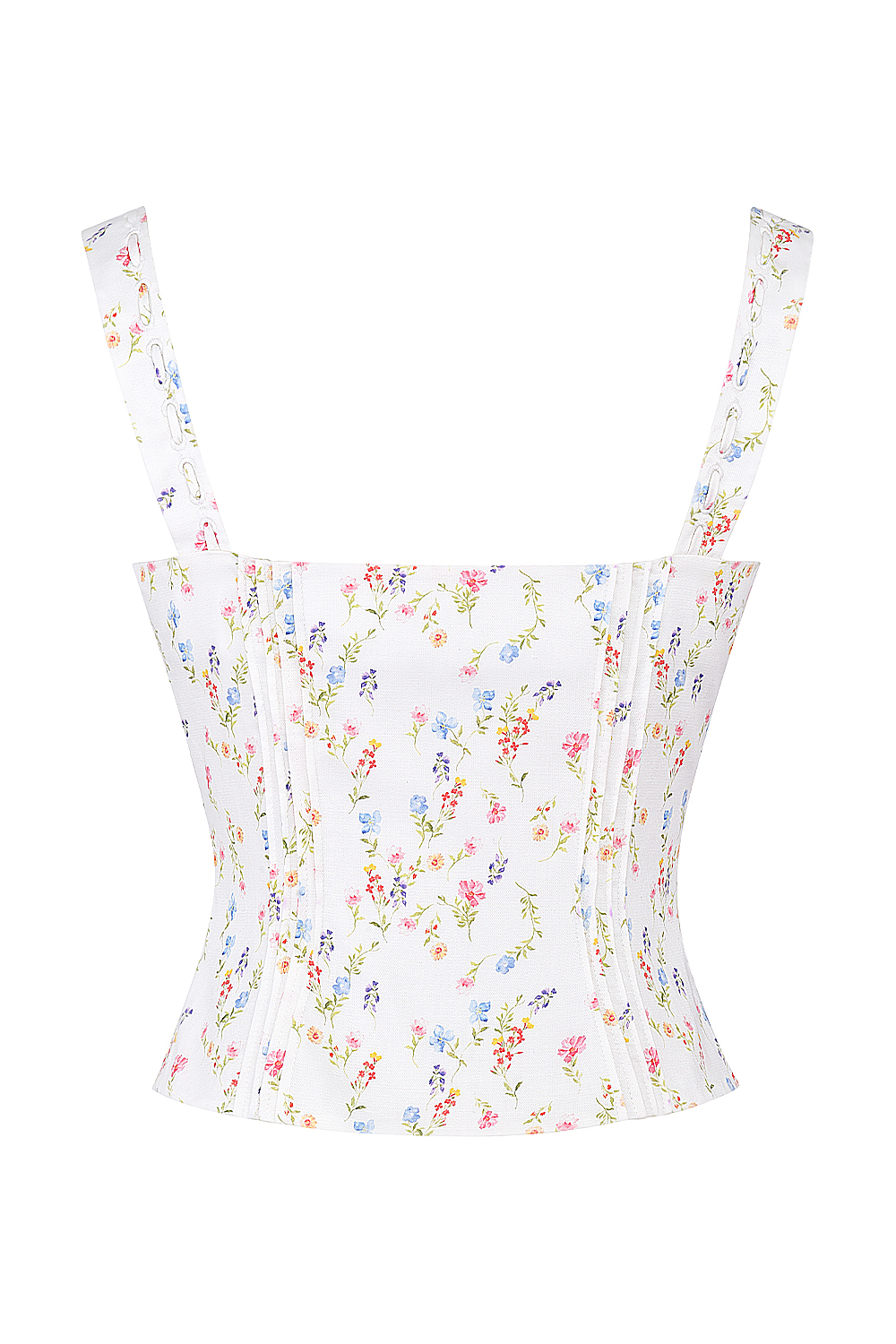 Chicca White Posy Print Top - luluinthesky