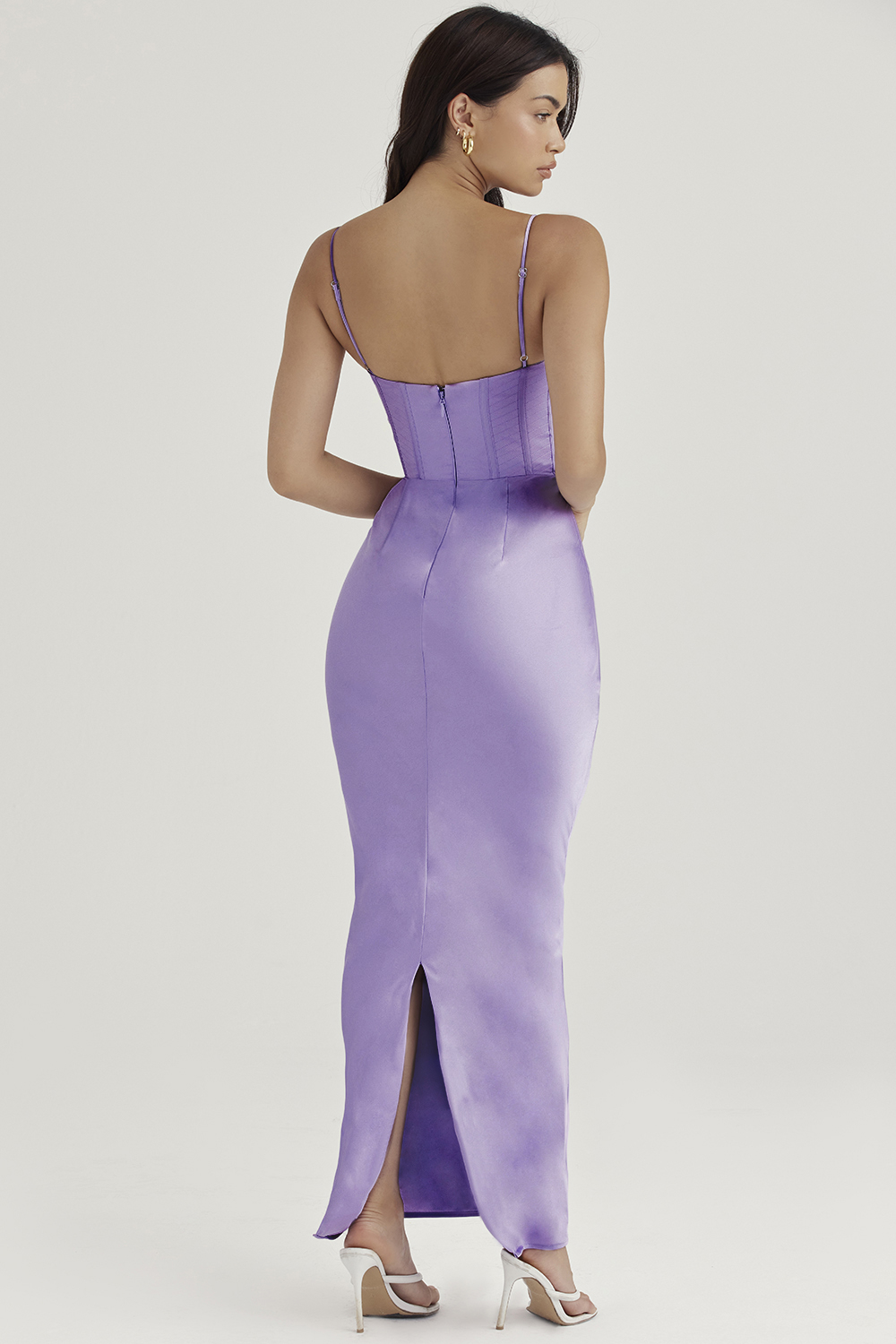 Charmaine Lavender Corset Maxi Dress - luluinthesky