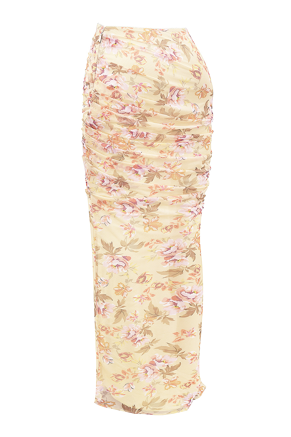 Cassidy Honeyflower Print Fluted Hem Maxi Skirt - luluinthesky