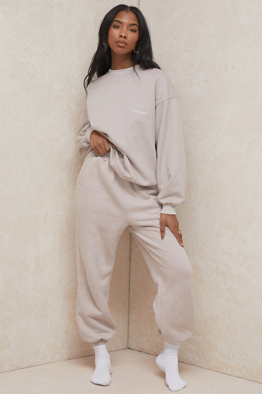 Sky Stone Fleece Back Jogging Trousers - luluinthesky