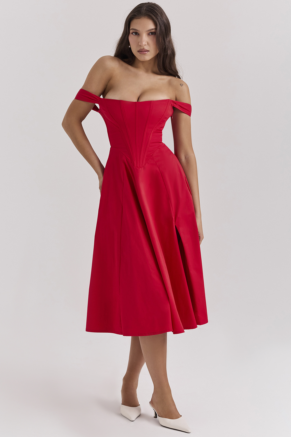 Saira Scarlet Midi Sundress - luluinthesky