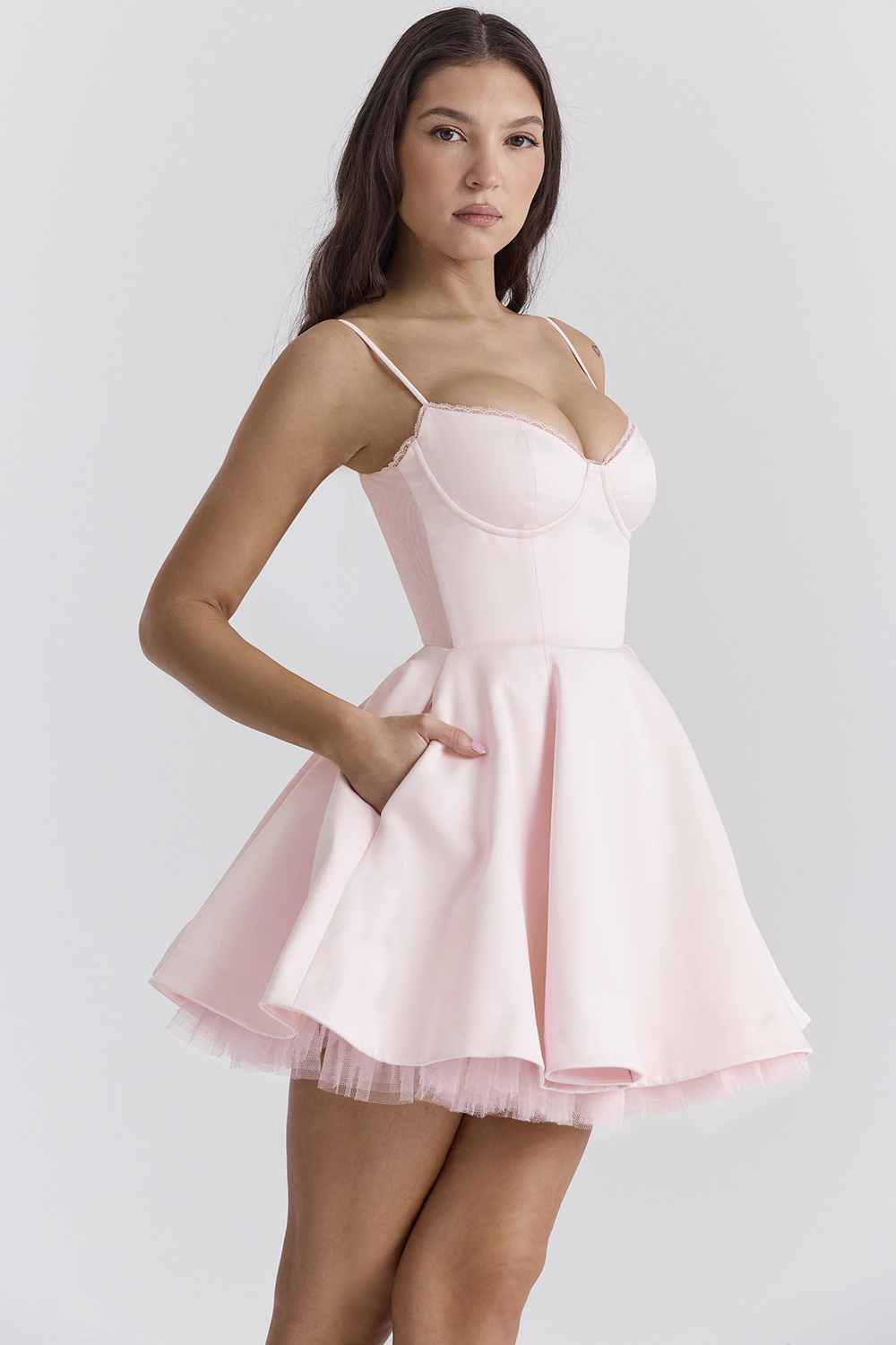 Minimoiselle Ballerina Pink Tulle Mini Dress - luluinthesky