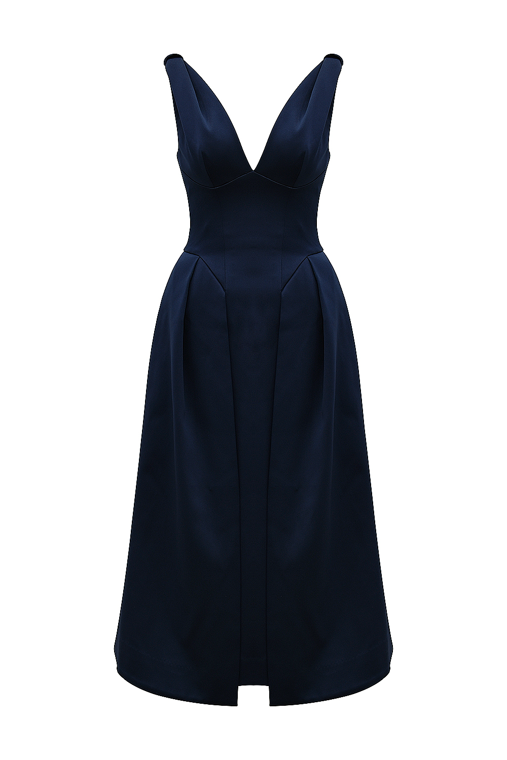 Paloma Midnight Twist Strap Satin Midi Dress - SALE - luluinthesky