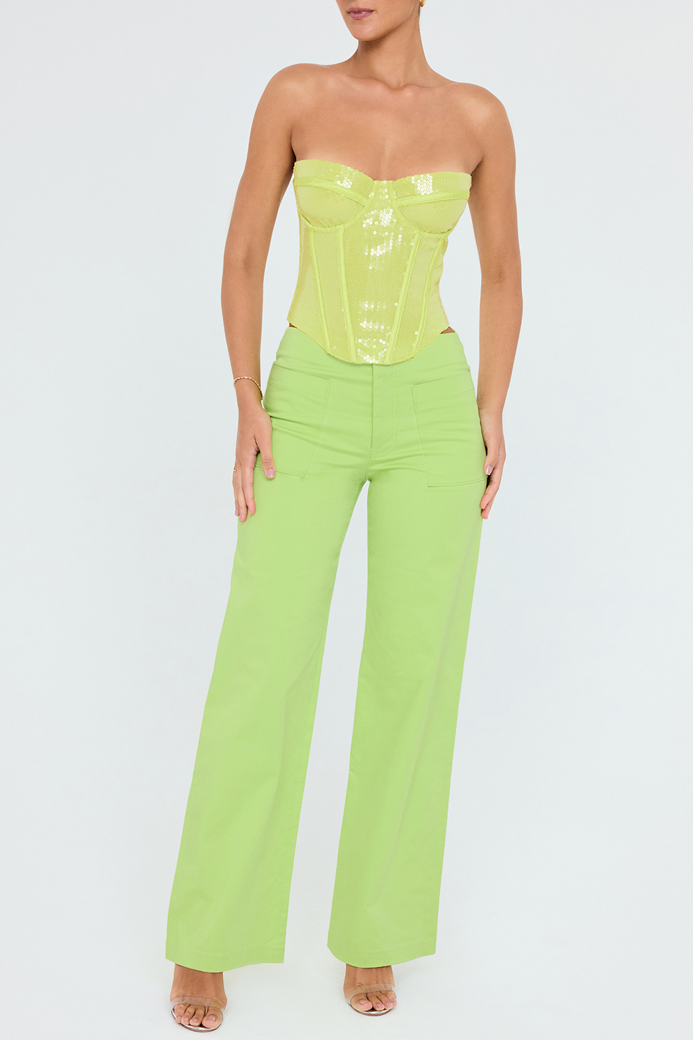 Mistress Rocks Lime Baggy Trousers - SALE - luluinthesky