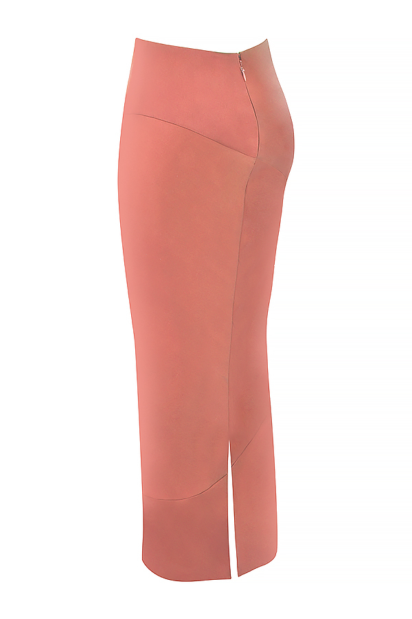 Colette Rose Satin Low Waist Midi Skirt - luluinthesky