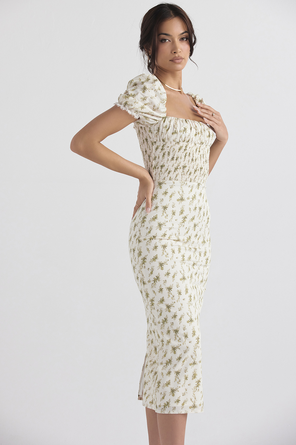 Bellucci Garden Print Shirred Sundress - luluinthesky