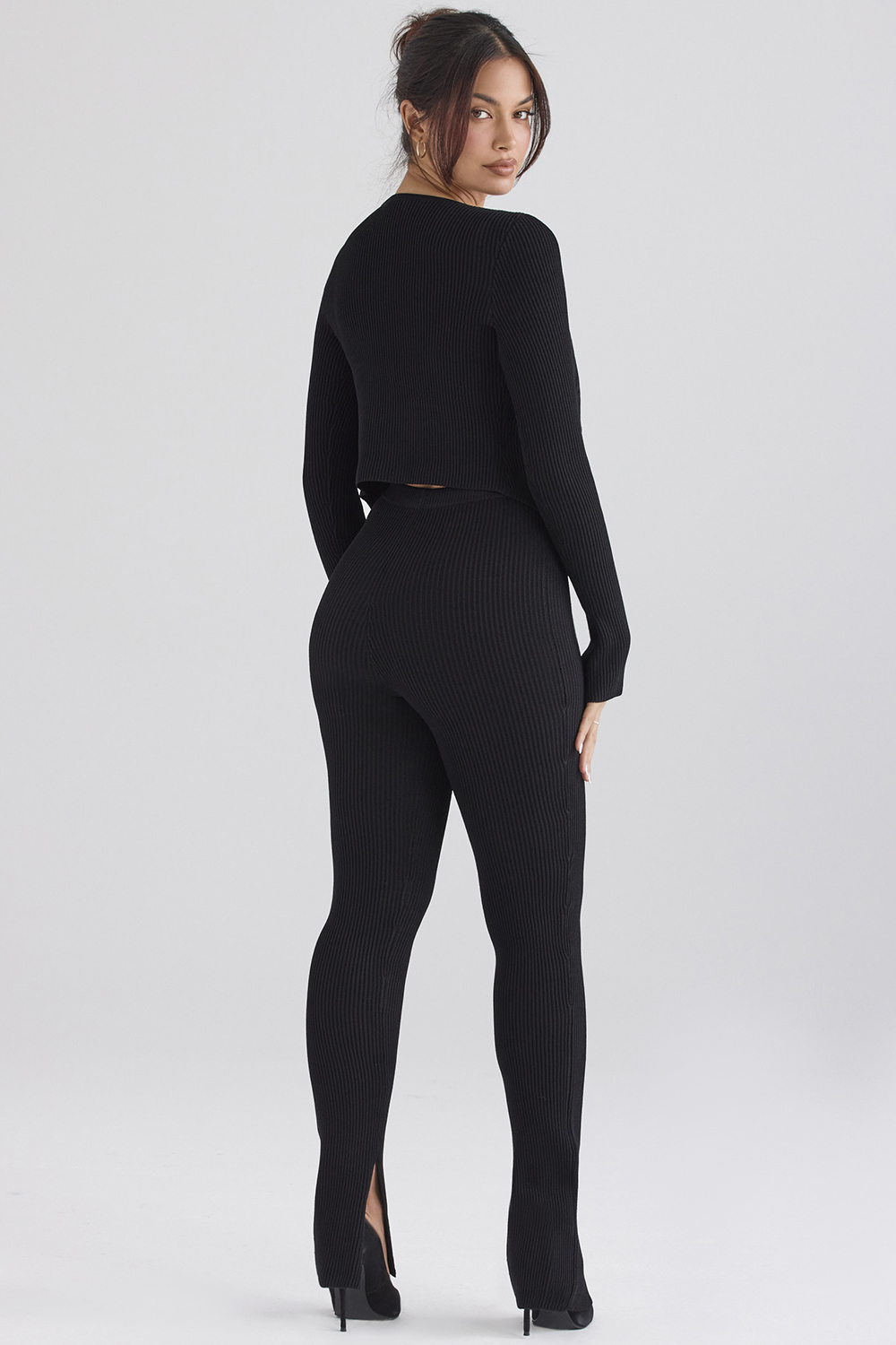 Mitzi Black Ribbed Knit Leggings - SALE - luluinthesky