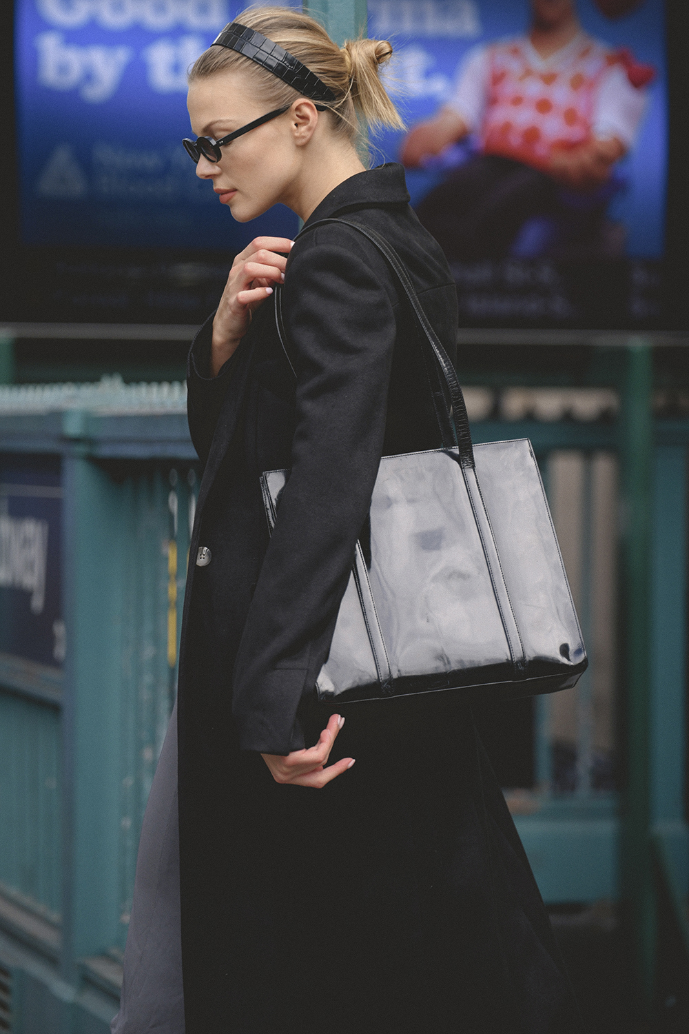 Remi Black Single Breasted Long Coat - luluinthesky