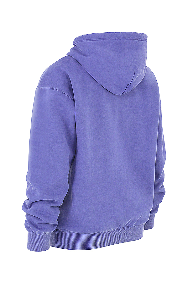 Halo Purple Cotton Fleece-Back Oversized Hoodie - luluinthesky