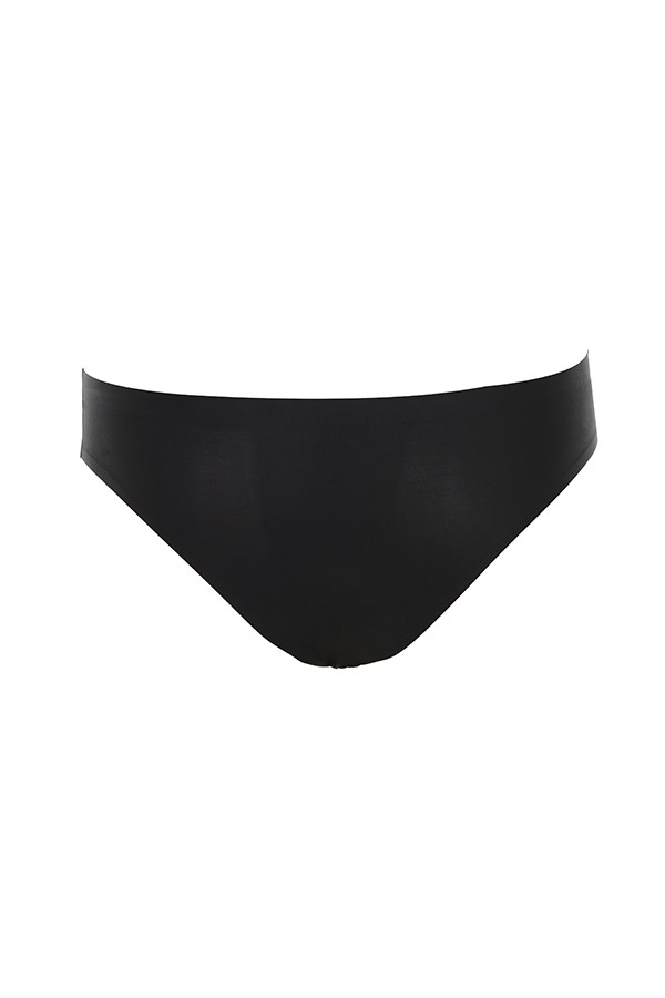 Micromodal Seamless Briefs - Black - luluinthesky