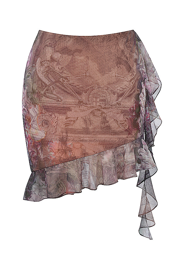 Mistress Rocks Ruffle Asymmetric Mini Skirt - SALE - luluinthesky