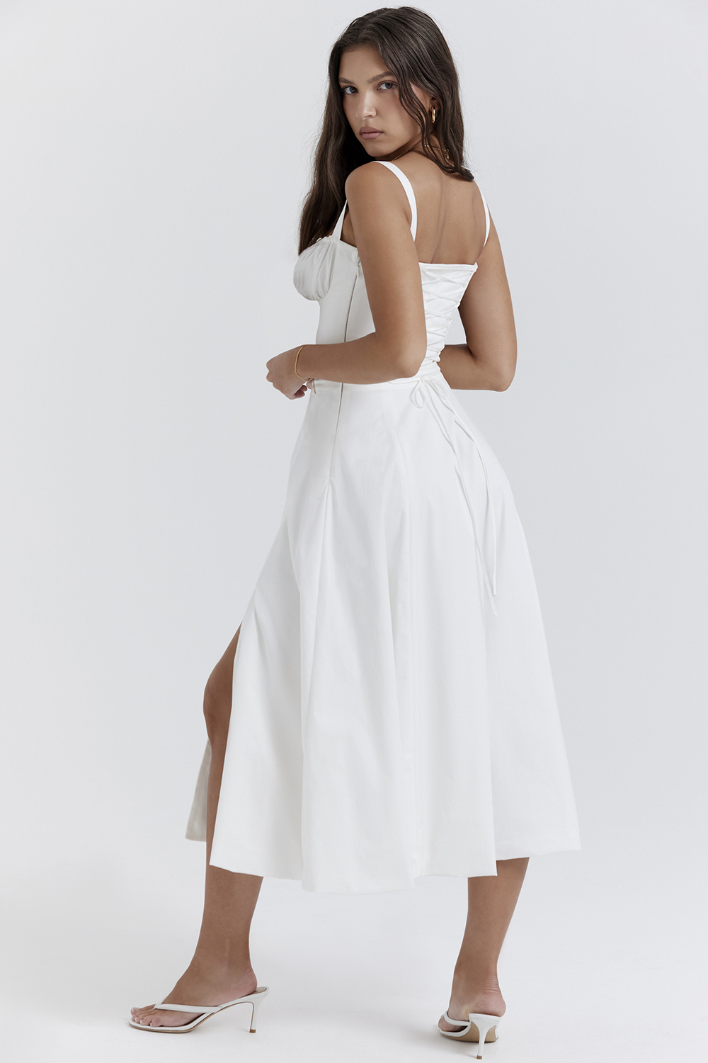 Carmen White Bustier Sundress - luluinthesky
