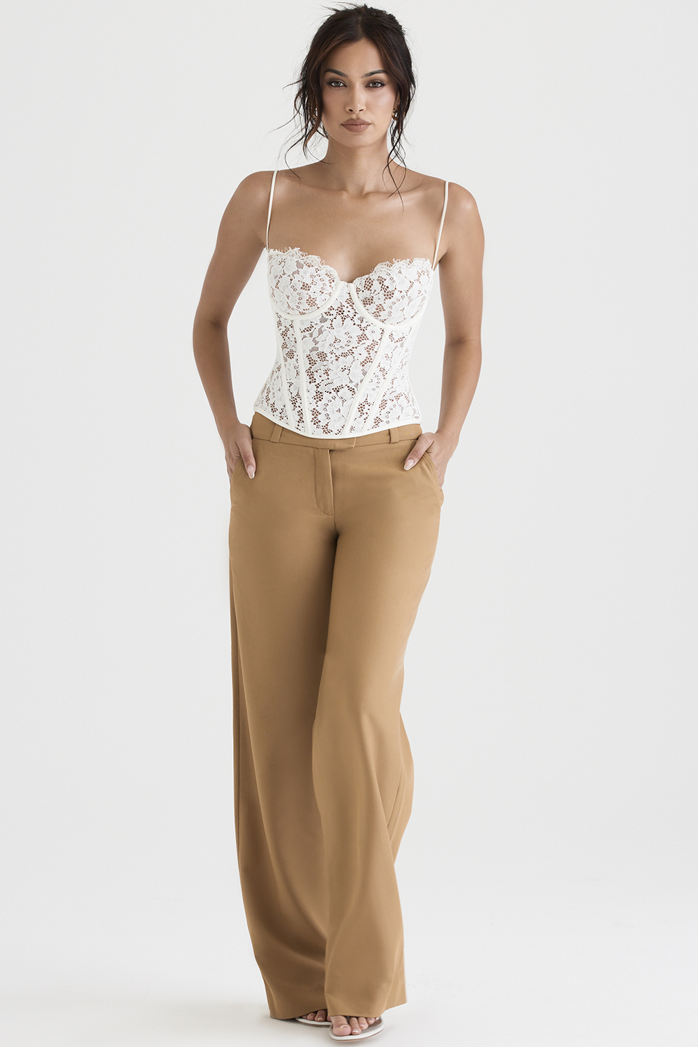 Cameron Caramel Relaxed Tailored Trousers - luluinthesky