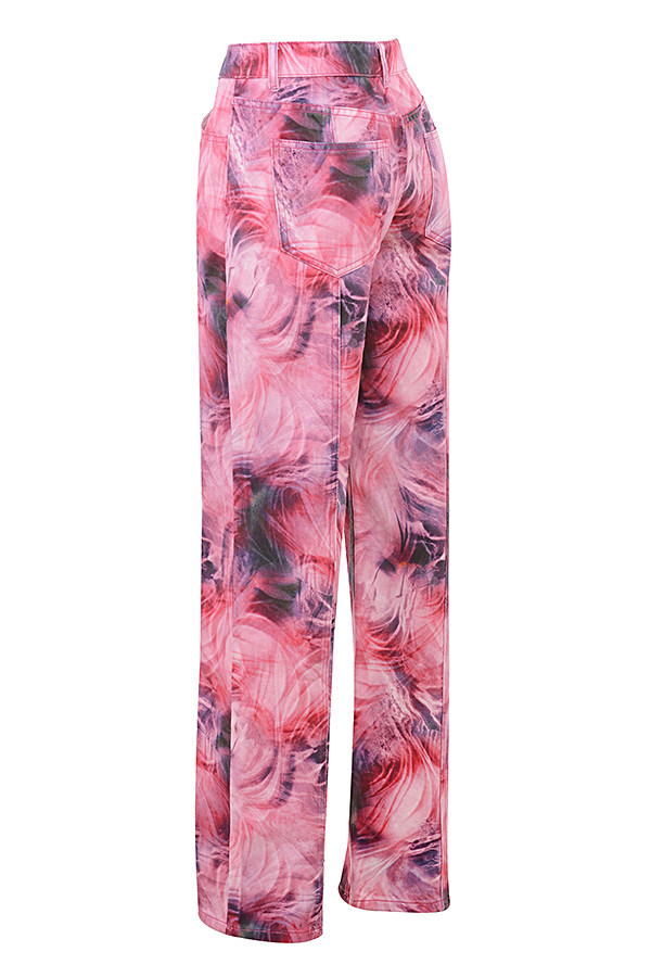 InfinityMistress Rocks  Pink Print Jeans - SALE - luluinthesky