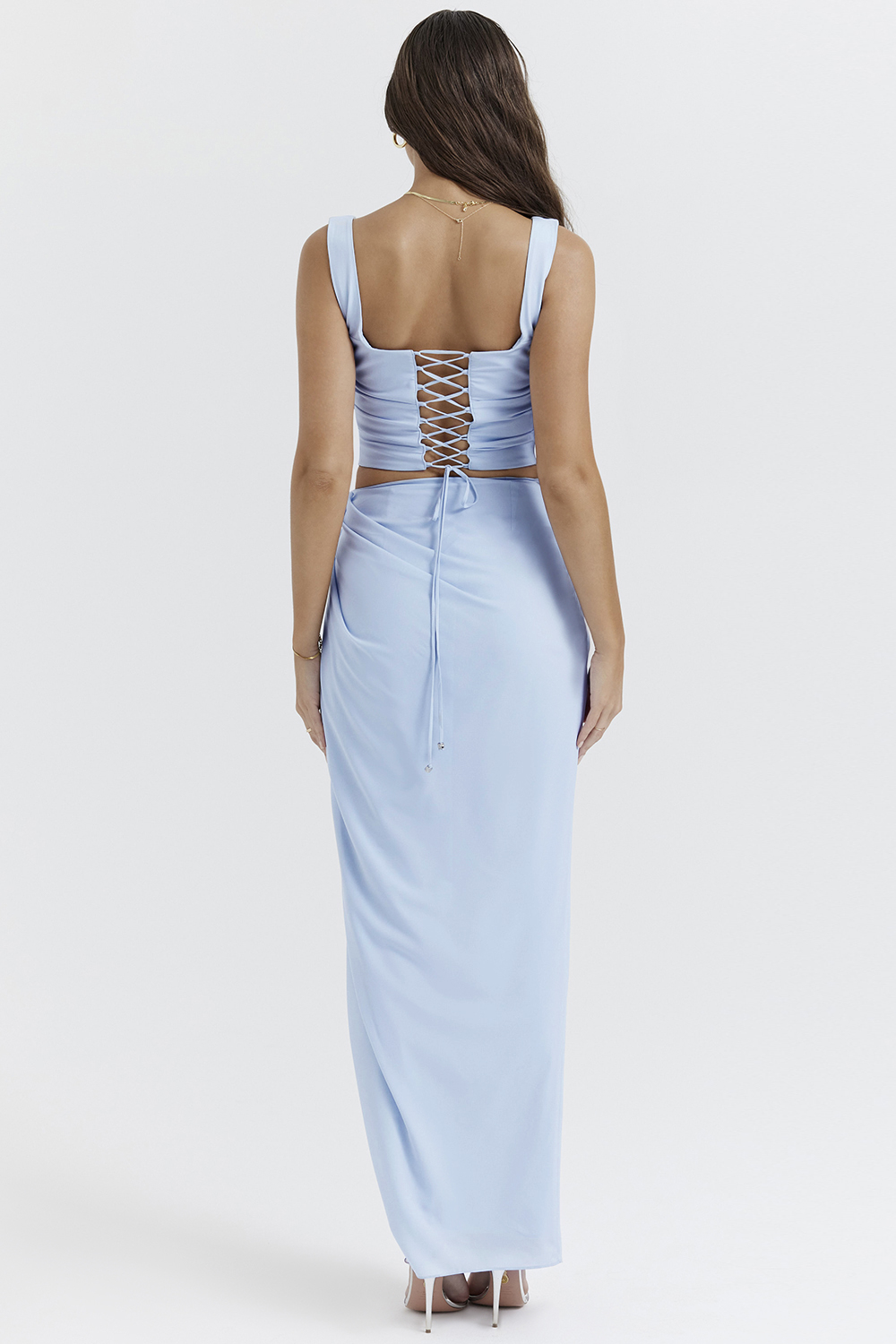Vesper Soft Blue Maxi Skirt - luluinthesky