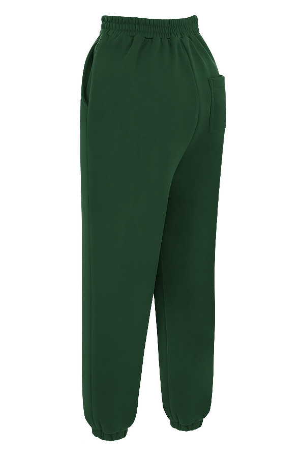 Sky Green Fleece Back Jogging Trousers - luluinthesky