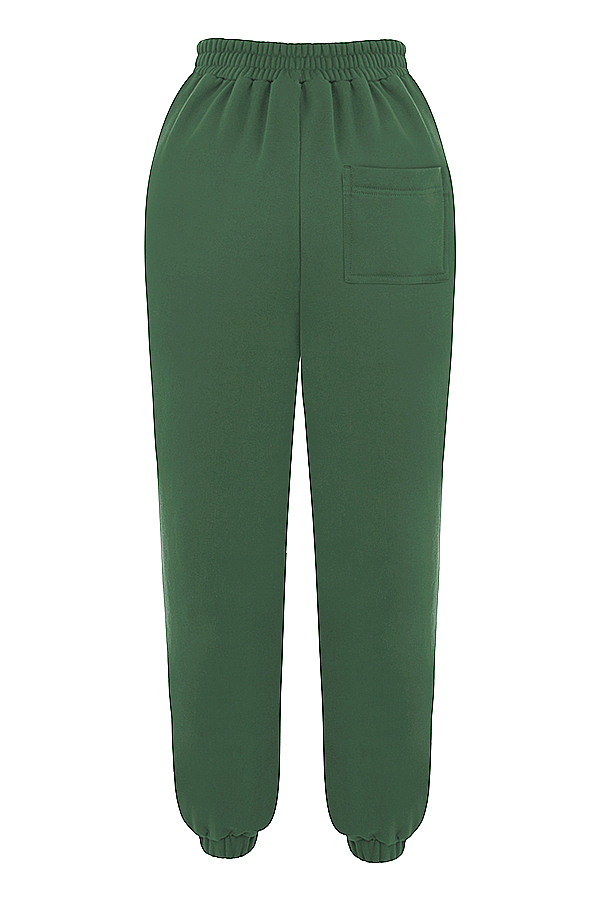Sky Moss Fleece Back Jogging Trousers - luluinthesky