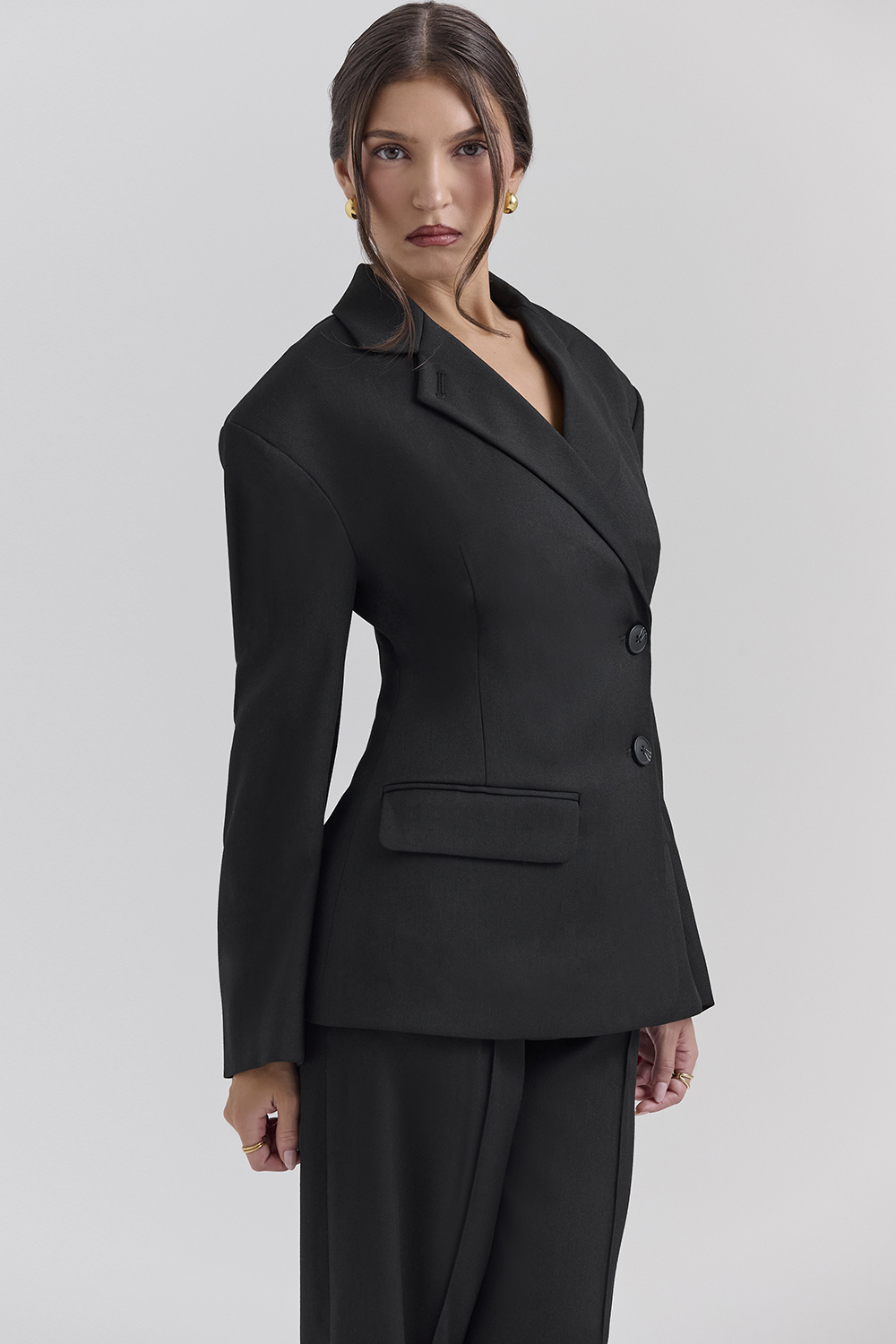 Hudson Black Hourglass Blazer - luluinthesky