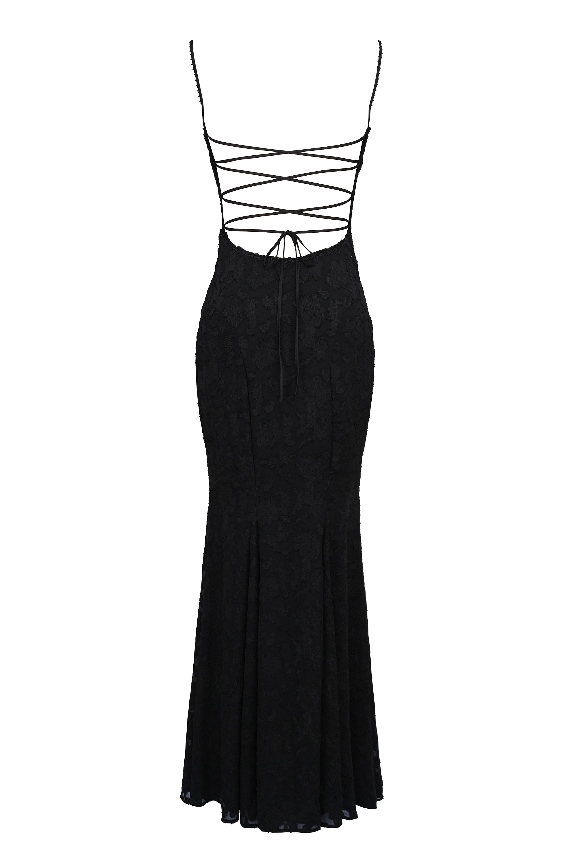 Joan Black Lace Maxi Dress - luluinthesky