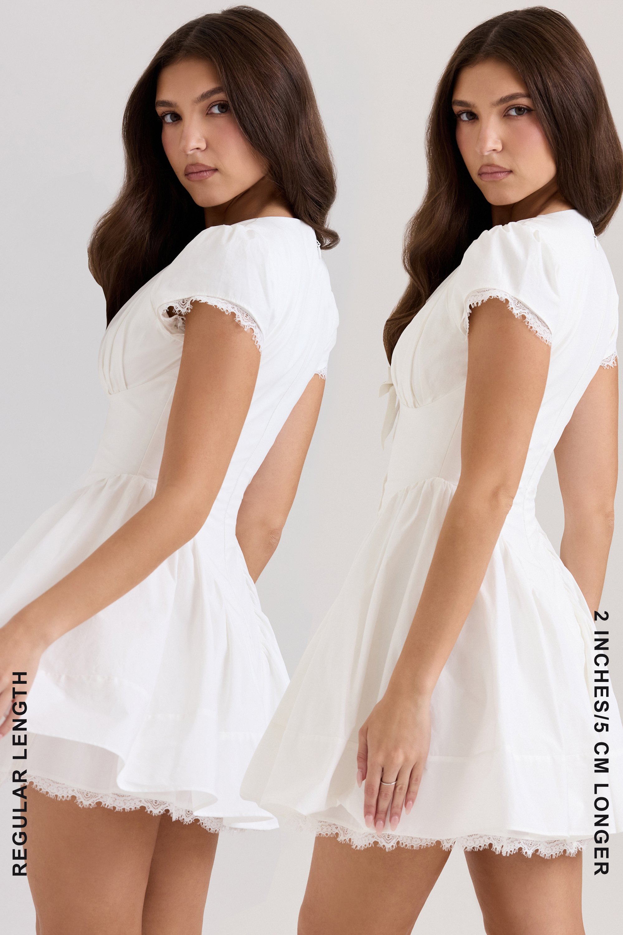 Emiliana White Stretch Cotton Mini Dress - luluinthesky