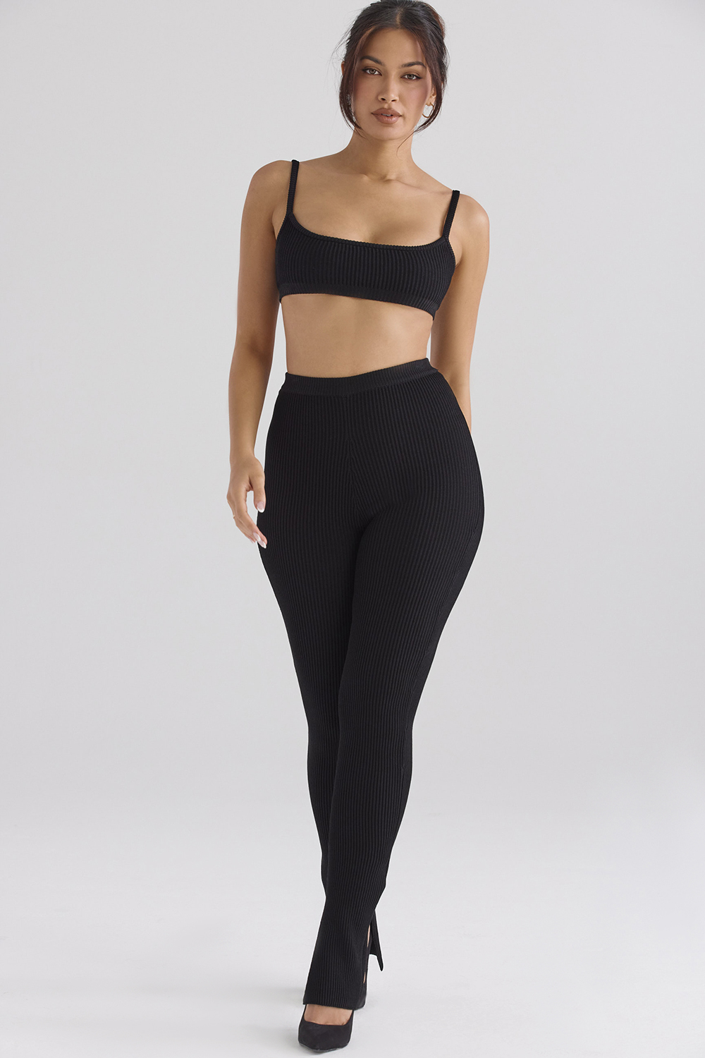 Mitzi Black Ribbed Knit Leggings - SALE - luluinthesky