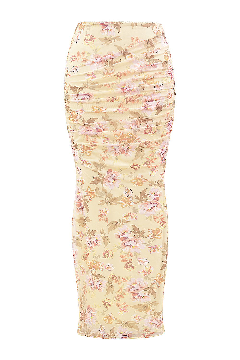 Cassidy Honeyflower Print Fluted Hem Maxi Skirt - luluinthesky